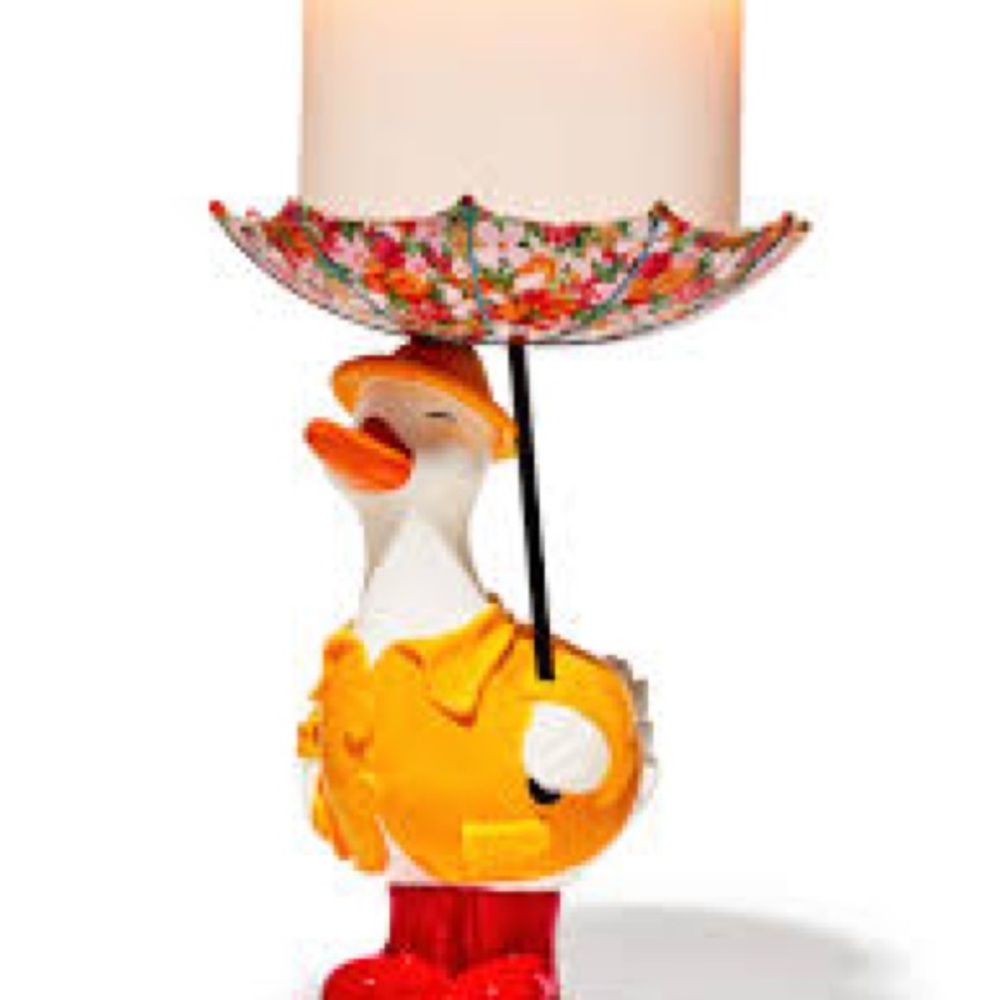 B&BW SILLY GOOSE CANDLE HOLDER